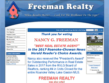 Tablet Screenshot of freemanrealtync.com